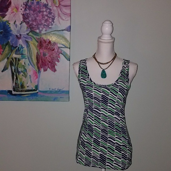 Banana Republic Tops - Banana Republic Emerald and Navy Tank Size Xs